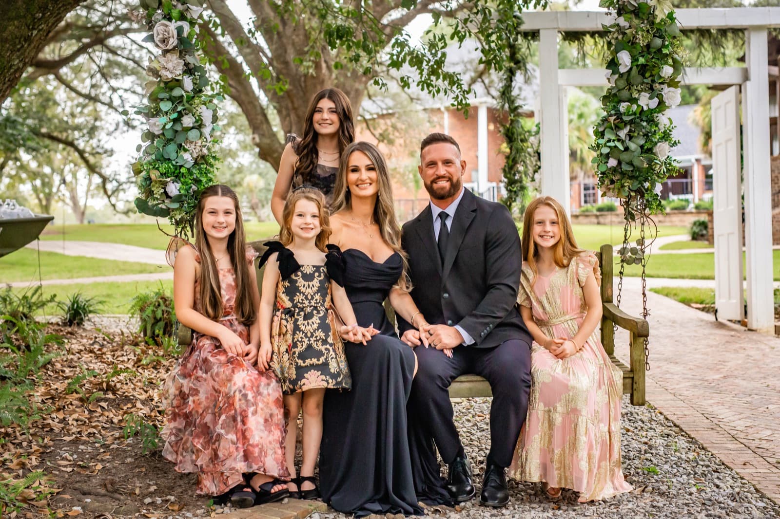 Russell and Brittany Harris with their daughters
